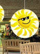 Hanging foamboard sign